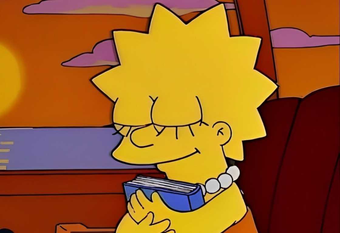 Lisa Simpson is praying in the church Lisa Simpson is praying in the church