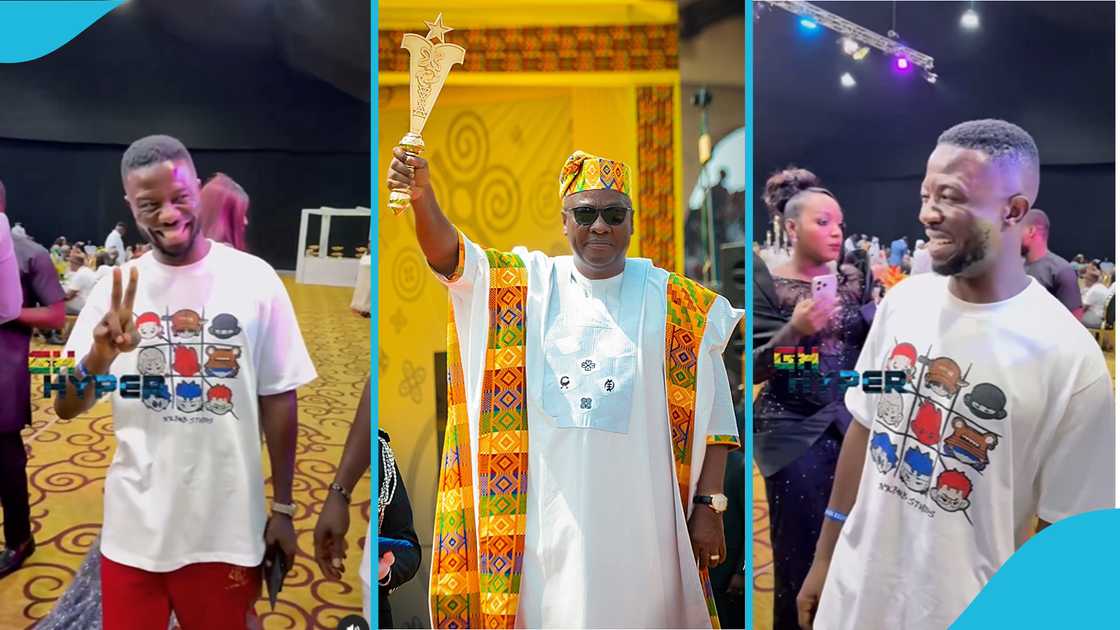 Kwaku Manu, Ghanaian actors, social media, presidential dinner, T-shirt, online reactions Kwaku Manu, Ghanaian actors, social media, presidential dinner, T-shirt, online reactions