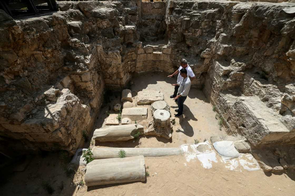 The Gaza Strip's archaeological site of Saint Hilarion. Authorities in Gaza periodically announce discoveries in the coastal enclave, but tourism at archaeological sites is limited The Gaza Strip's archaeological site of Saint Hilarion. Authorities in Gaza periodically announce discoveries in the coastal enclave, but tourism at archaeological sites is limited