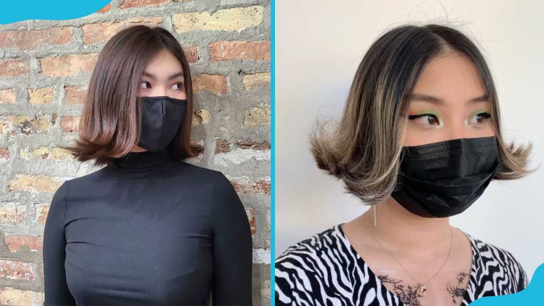 Short to mid-length hairstyle with choppy ends Short to mid-length hairstyle with choppy ends