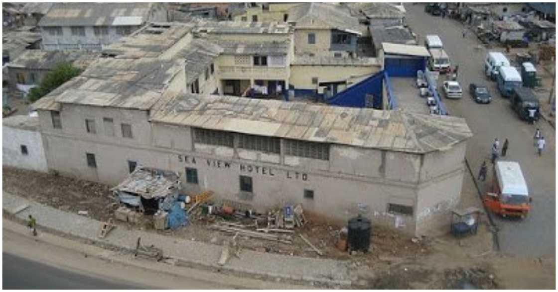 Current state of Sea View Hotel Current state of Sea View Hotel