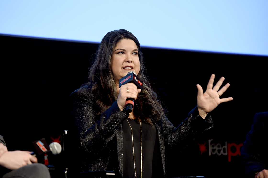 Colleen Clinkenbeard speaks onstage at New York Comic Con 2019 - Day 2