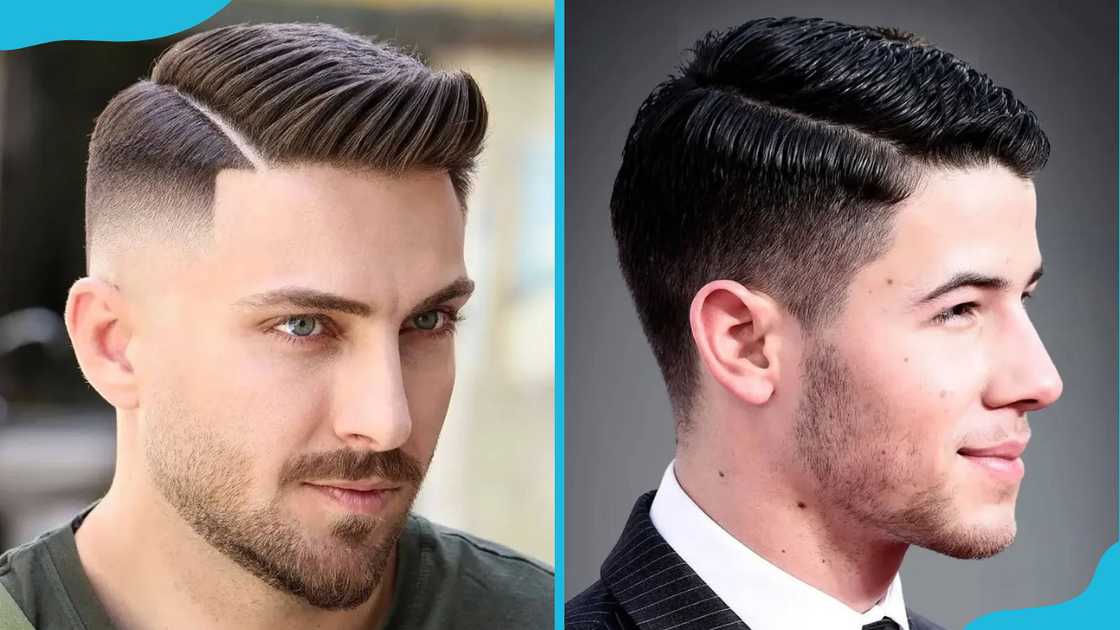 Classic comb-over fade Classic comb-over fade