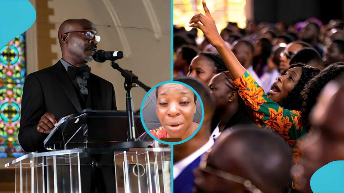 Ghanaian woman, weekday church attendance, equality in church, prayers, Church of Pentecost, land guards incident church