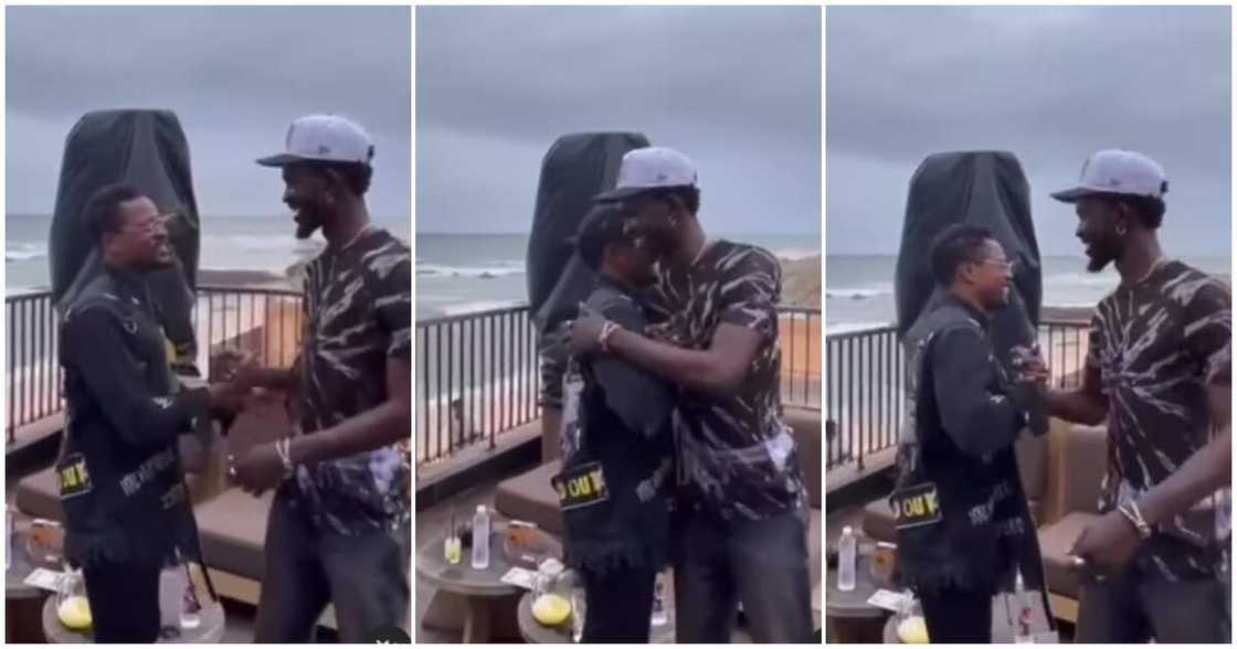 Black Sherif meets Patrice Evra Black Sherif meets Patrice Evra