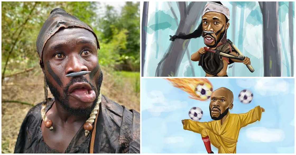 Dr Likee shares cartoon photos of himself Dr Likee shares cartoon photos of himself