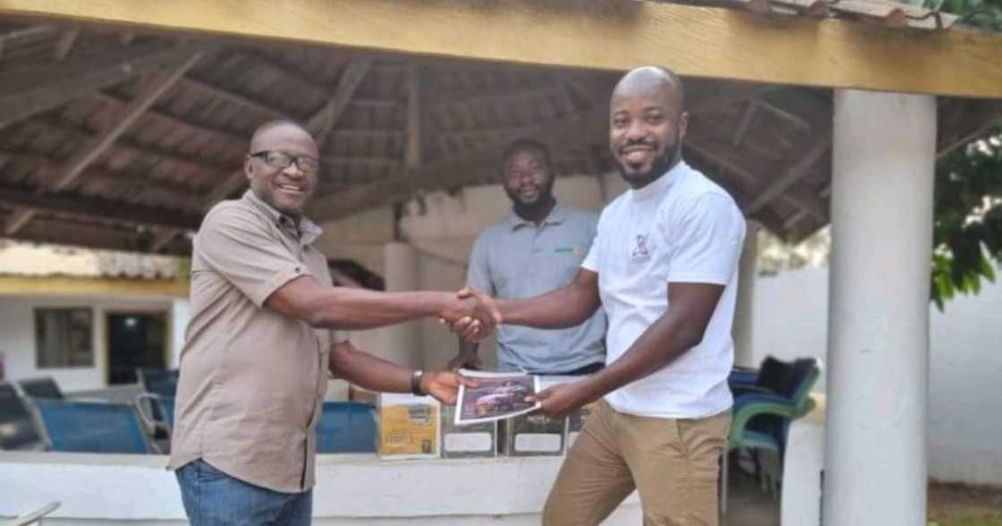 Past best farmer in Ghana builds school for kids