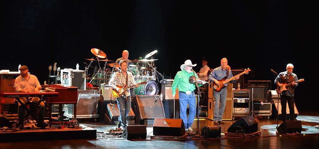 L-R: Shannon Wickline, Chris Wormer, Pat McDonald, Charlie Daniels, Charlie Hayward and Bruce Brown performing in Las Vegas L-R: Shannon Wickline, Chris Wormer, Pat McDonald, Charlie Daniels, Charlie Hayward and Bruce Brown performing in Las Vegas