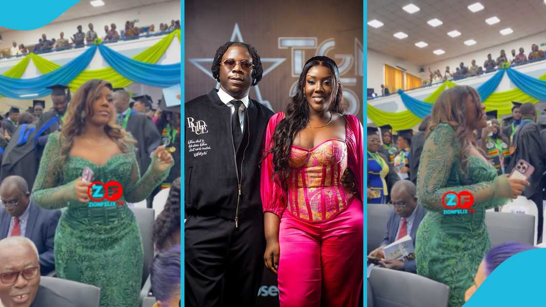 Stonebwoy and wife, who is Stonebwoy's wife, Dr Louisa, GIMPA graduation, Public Administration