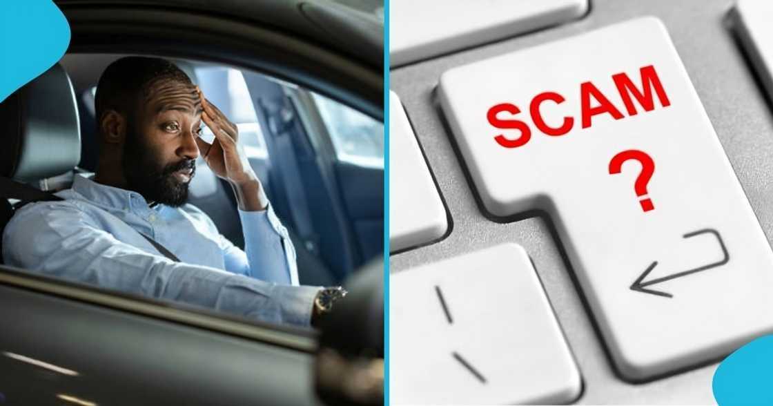 Man scammed, Lift, Amasaman to Pokuase, Ghanaian man, driver, female scammer.