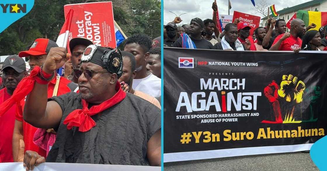 Nana B, NPP Supporters, demonstration, Ghana Police Service, Abuse of power, President John Mahama