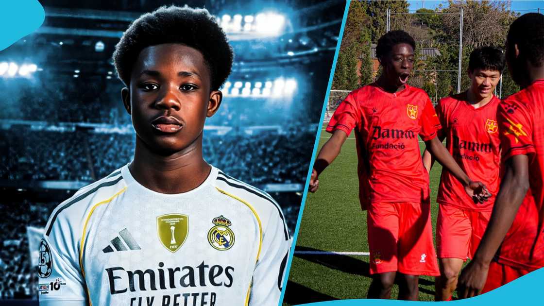 Clifford Kusi Gyamfuaa: Rare Video of Ghanaian Wonderkid Linked to Real Madrid Excites Fans Clifford Kusi Gyamfuaa: Rare Video of Ghanaian Wonderkid Linked to Real Madrid Excites Fans