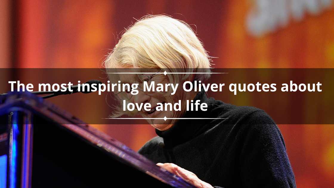 Poet Mary Oliver speaks during California First Lady Maria Shriver's annual Women's Conference in California.