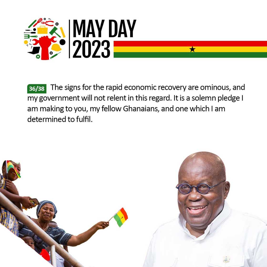 Akufo-Addo is confident economic recovery is underway. Akufo-Addo is confident economic recovery is underway.