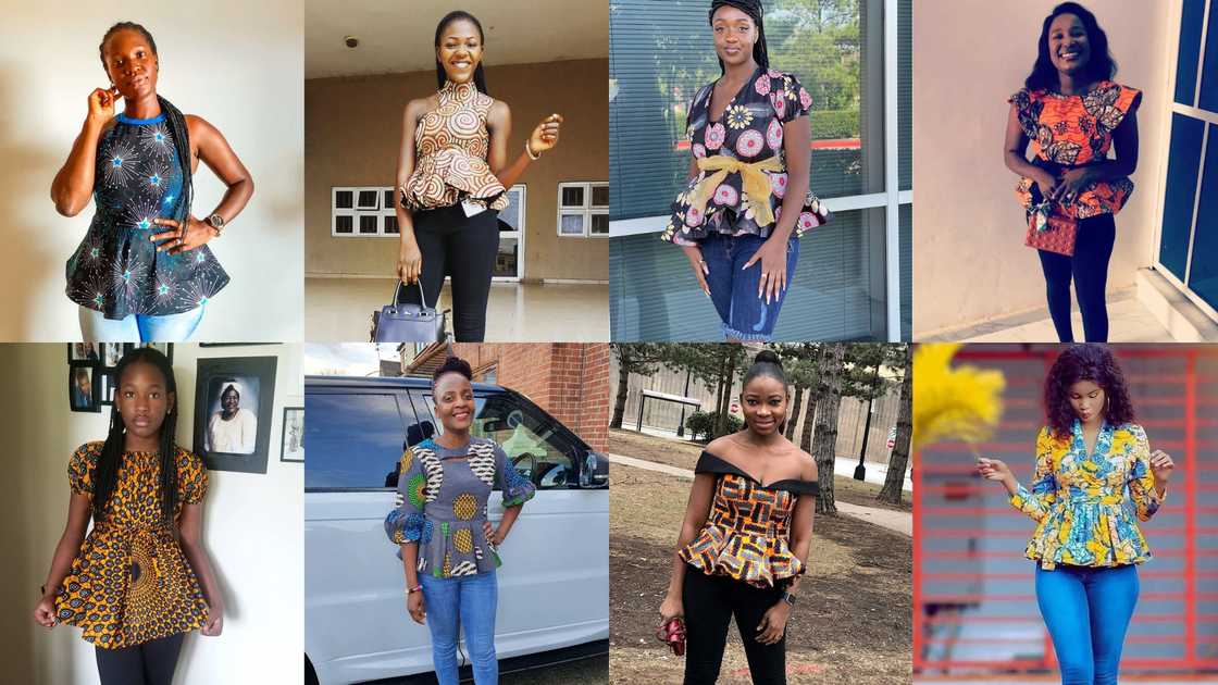 stylish african print tops with jeans for ladies stylish african print tops with jeans for ladies
