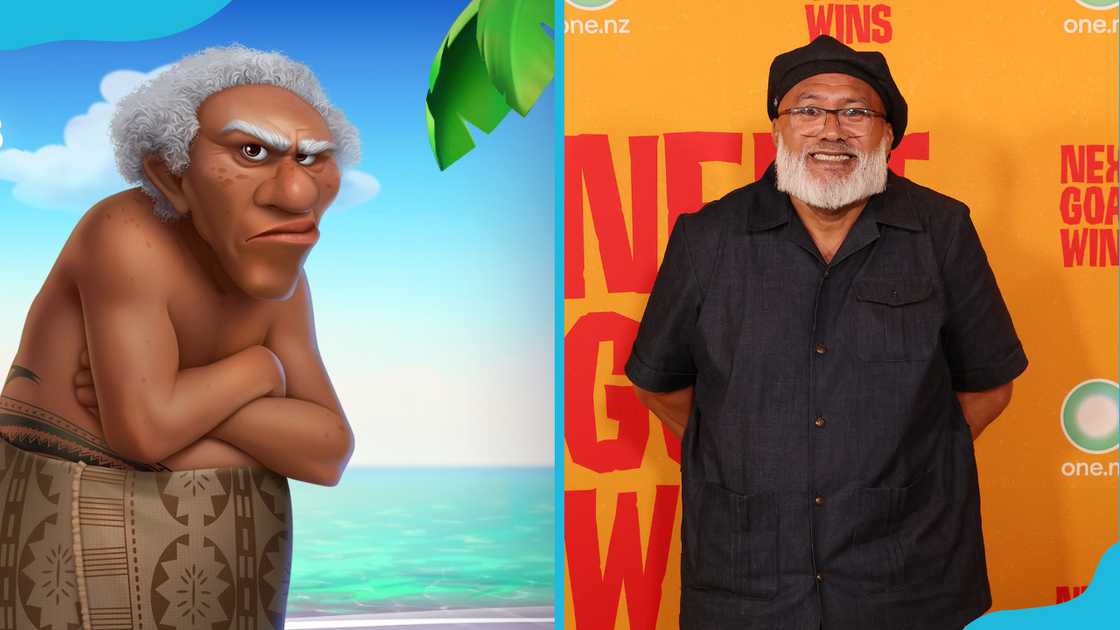 Kele with an angry look (L). New Zealand actor David Fane (R).