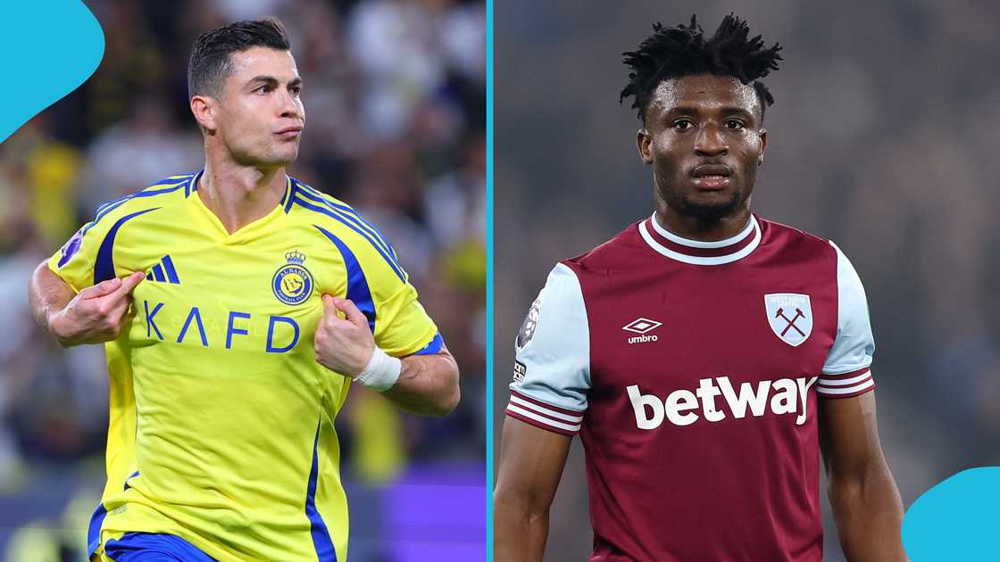 Mohammed Kudus has been heavily linked to join Cristiano Ronaldo's Al-Nassr in the summer transfer window. Photos by Al Nassr FC and Julian Finney. Mohammed Kudus has been heavily linked to join Cristiano Ronaldo's Al-Nassr in the summer transfer window. Photos by Al Nassr FC and Julian Finney.