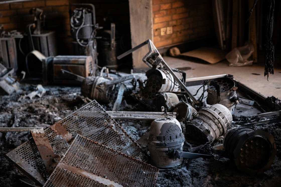 The centre, a major venue for artists in impoverished Burkina, was extensively damage The centre, a major venue for artists in impoverished Burkina, was extensively damage