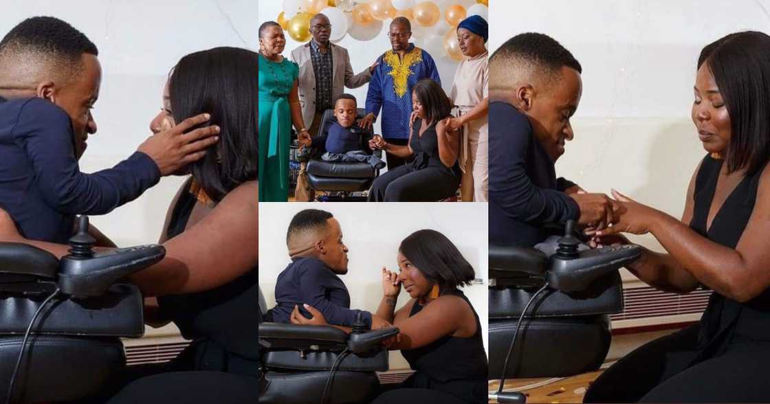 True love: Petite man proposes to his tall and curvy girlfriend, beautiful photos pop up True love: Petite man proposes to his tall and curvy girlfriend, beautiful photos pop up