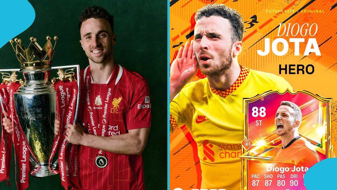 diogo jota, ea fc 27, diogo jota hero card, liverpool fc, ea sports tribute, fut hero card