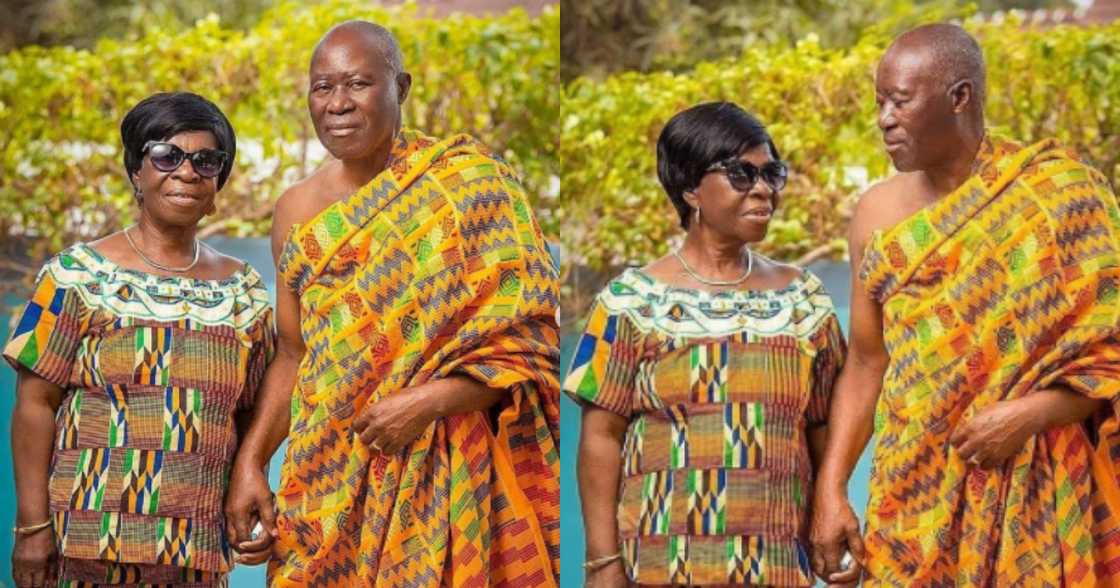 The Koomsons: Ghanaian couple celebrate 54th anniversary in 'perfect' kente attires The Koomsons: Ghanaian couple celebrate 54th anniversary in 'perfect' kente attires