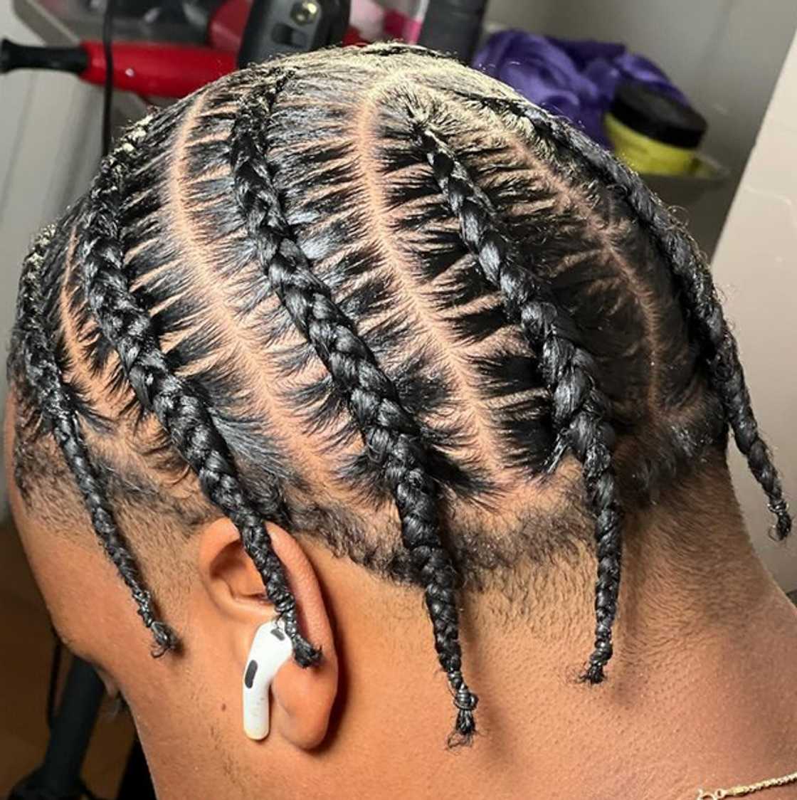 Pop smoke braids for black men