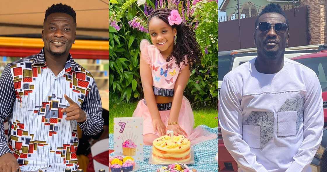 Asamoah Gyan and his daughter Ohemaa Asamoah Gyan and his daughter Ohemaa