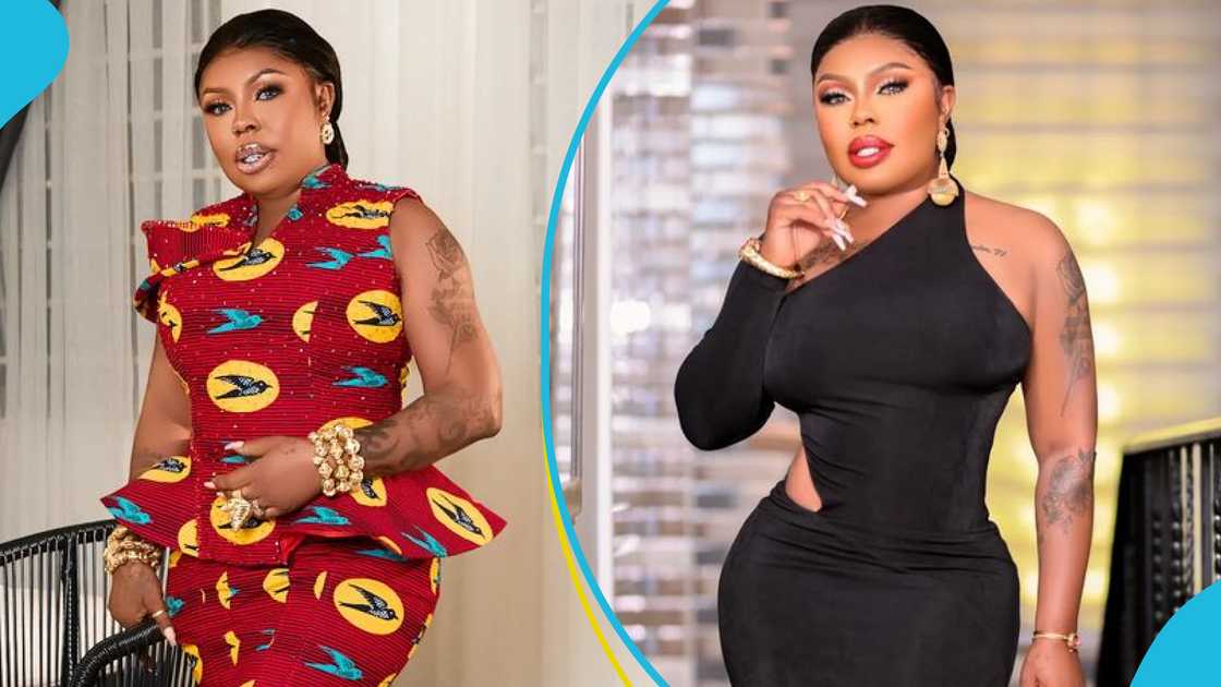 Afia Schwarzenegger, Female Ghanaian comedians, Afia Schwar's children, Lyft driver, Kumawood movies Afia Schwarzenegger, Female Ghanaian comedians, Afia Schwar's children, Lyft driver, Kumawood movies