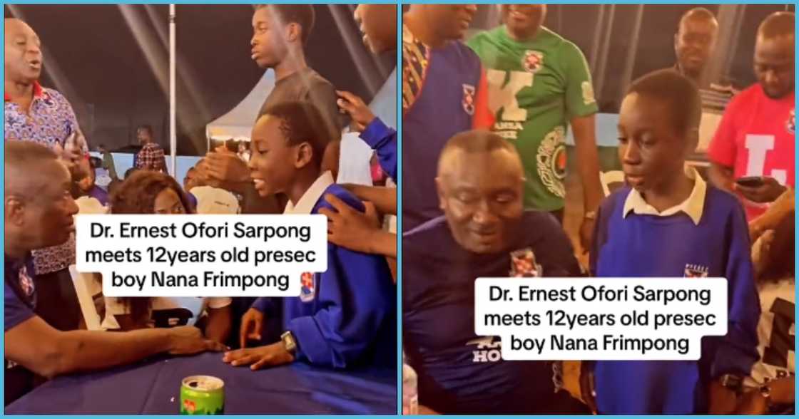 Photo of Dr Ernest Ofori Sarpong and Presec student Photo of Dr Ernest Ofori Sarpong and Presec student