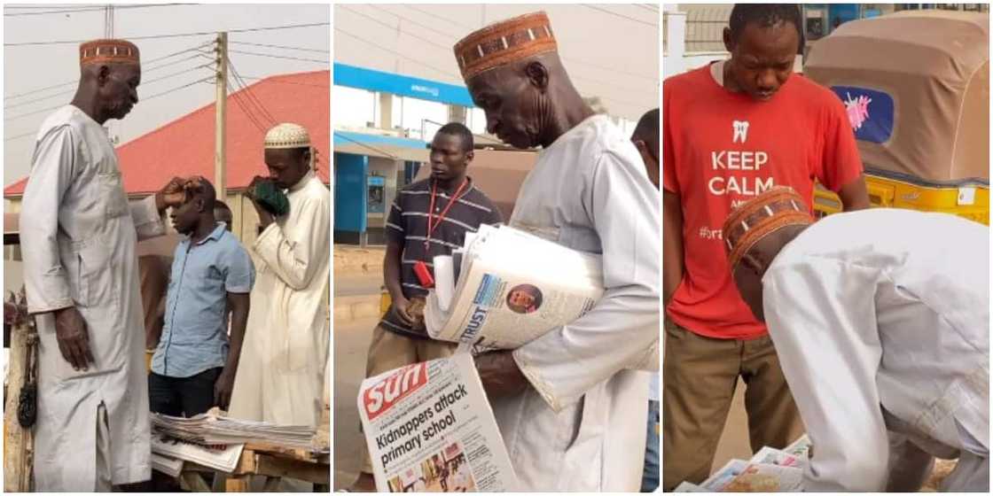 Man who has been selling newspapers for the past 51 years laments how internet has reduced him to penury