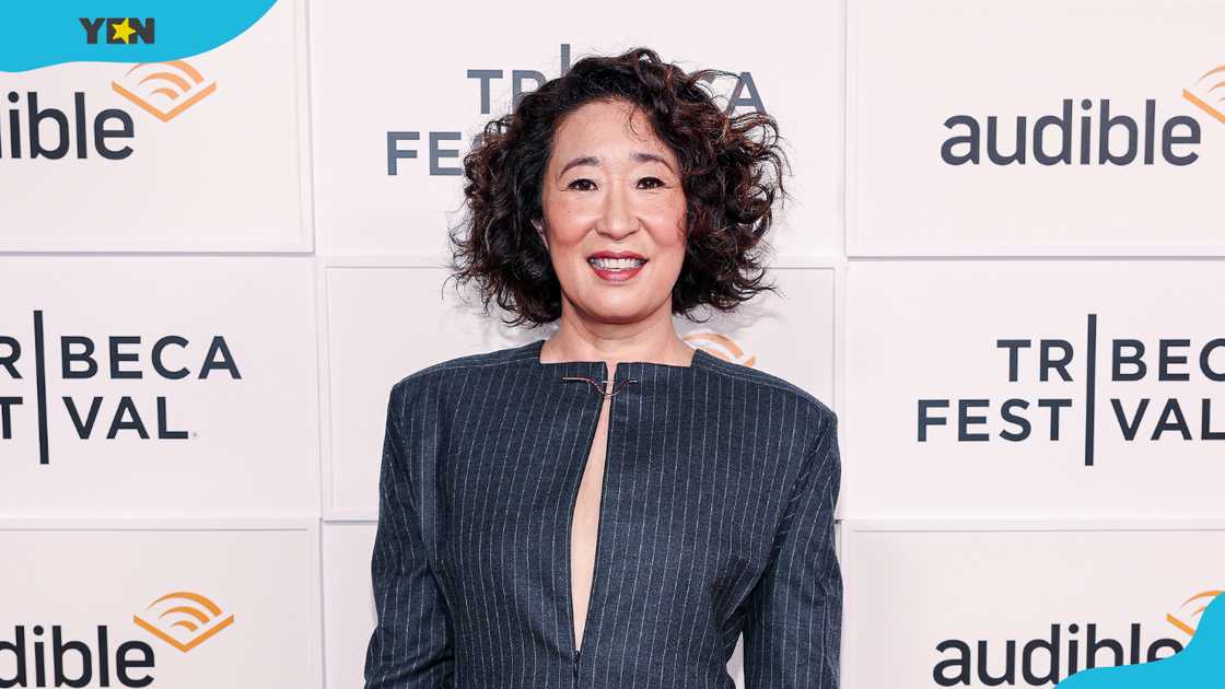 Sandra Oh attends Audio - The New York Times' The Interview: Live With Guest Sandra Oh during the 2025 Tribeca Film Festival. Sandra Oh attends Audio - The New York Times' The Interview: Live With Guest Sandra Oh during the 2025 Tribeca Film Festival.
