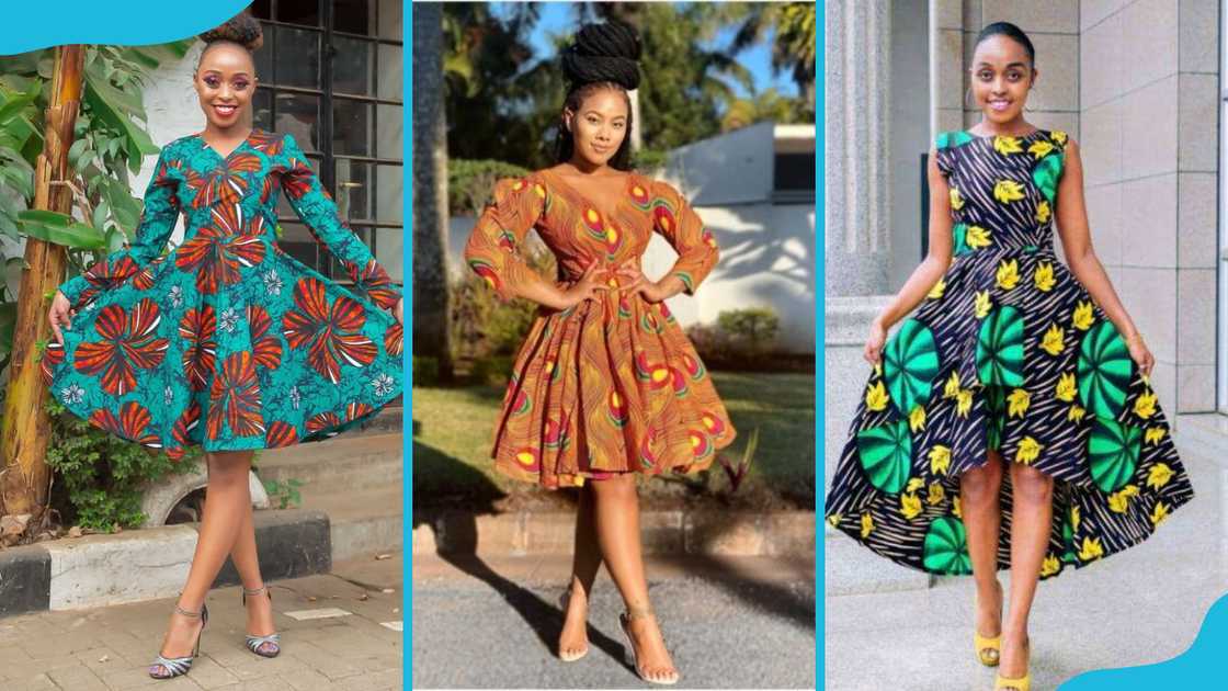 Teenagers wearing Ankara dresses Teenagers wearing Ankara dresses