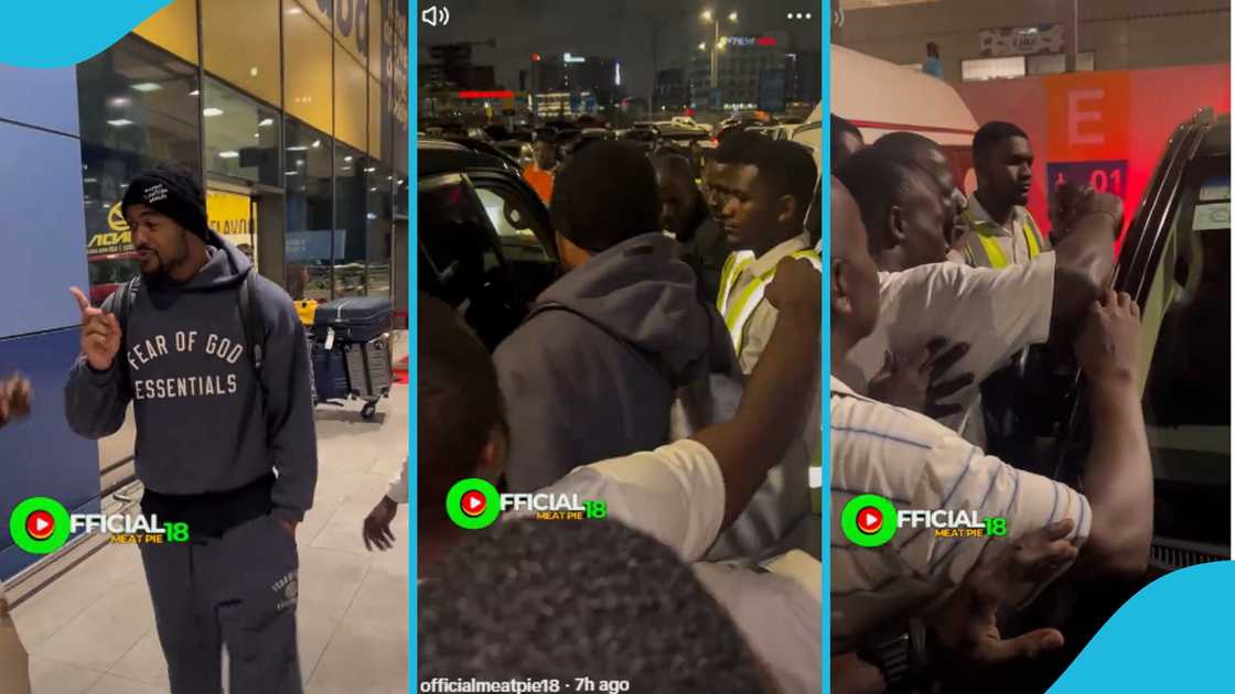 Jordan Ayew and airport staff, social media, Ghana Black Stars, Ghanaian players, online, reactions Jordan Ayew and airport staff, social media, Ghana Black Stars, Ghanaian players, online, reactions