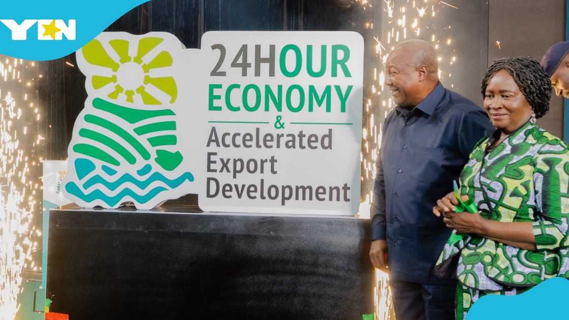 The 24-Hour Economy and Accelerated Export Development Programme is a national production-led revamp of Ghana’s import-dependent, low-value raw material exporting economy. The 24-Hour Economy and Accelerated Export Development Programme is a national production-led revamp of Ghana’s import-dependent, low-value raw material exporting economy.