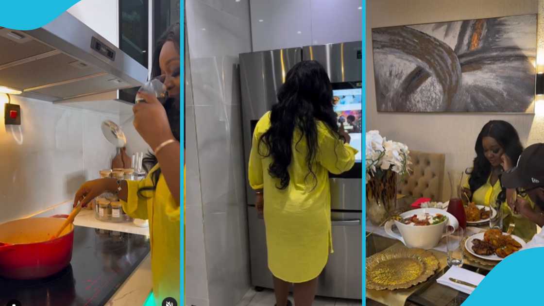 Jackie Appiah, Ghanaian actress, jollof rice, kitchen, kitchen designs, luxury, Ghanaian dishes