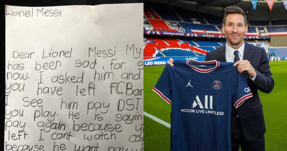 Nhyira Asiedu: Ghanaian girl writes emotional letter to Lionel Messi; begs him to return to Barcelona Nhyira Asiedu: Ghanaian girl writes emotional letter to Lionel Messi; begs him to return to Barcelona