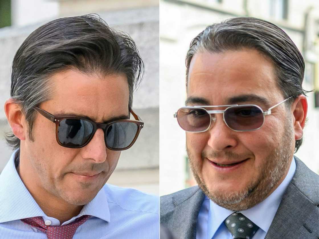 Patrick Mahony (L), a Swiss-British PetroSaudi director, was setenced to six years in prison while the oil firm's Swiss-Saudi chief executive, Tarek Obaid, was given seven years