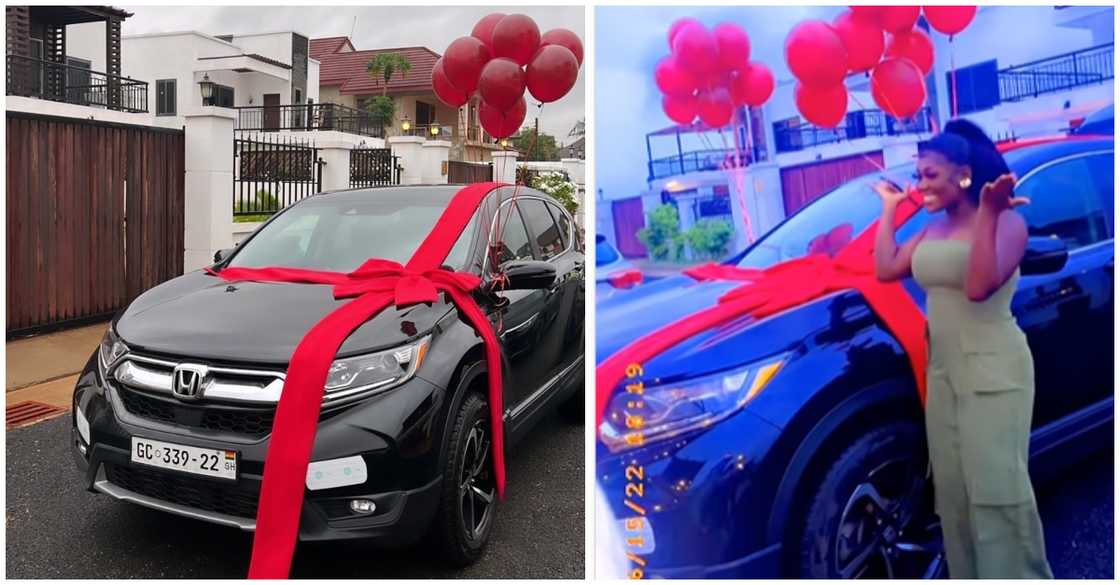 Lady gets gifted Honda CR-V as birthday gift Lady gets gifted Honda CR-V as birthday gift