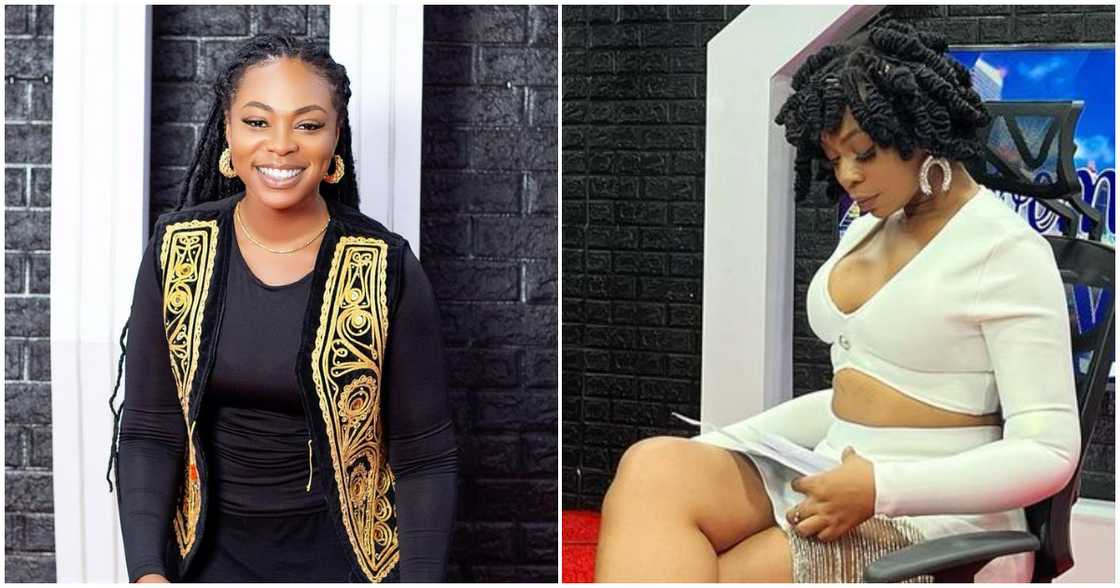 Michy shows skin in crop top and mini skirt