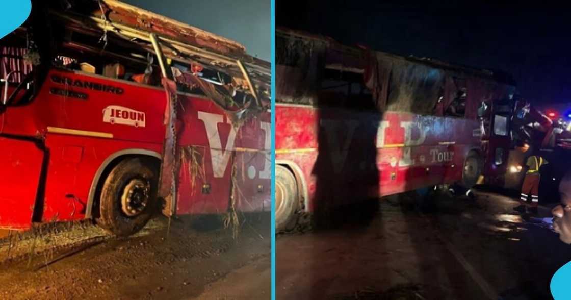 VIP bus, Mercedes-Benz, Abuakwa, Sunyani, eight lives lost VIP bus, Mercedes-Benz, Abuakwa, Sunyani, eight lives lost