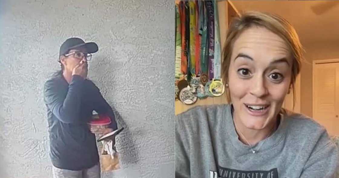 A delivery driver (l) turned Good Samarirtan. A delivery driver (l) turned Good Samarirtan.