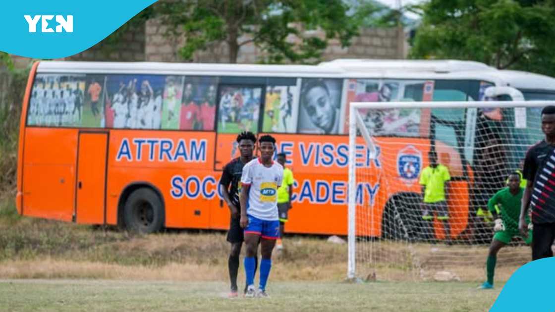 Attram De Visser Soccer Academy during a Ghana Divsion One League match in Accra in June 2021 Attram De Visser Soccer Academy during a Ghana Divsion One League match in Accra in June 2021