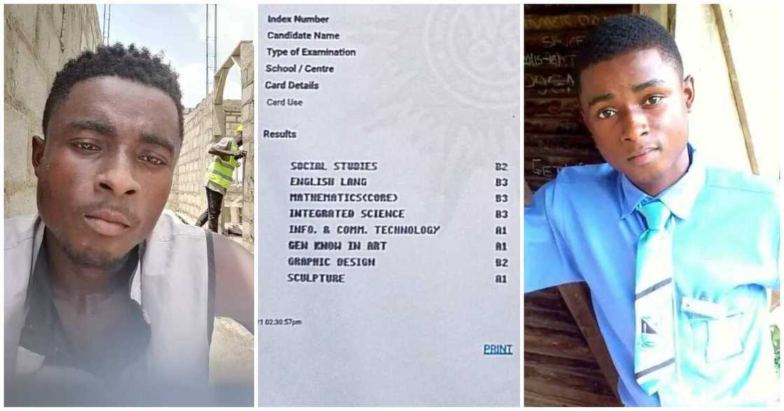 Ghanaian man who bagged 3As 5Bs in WASSCE calls for support