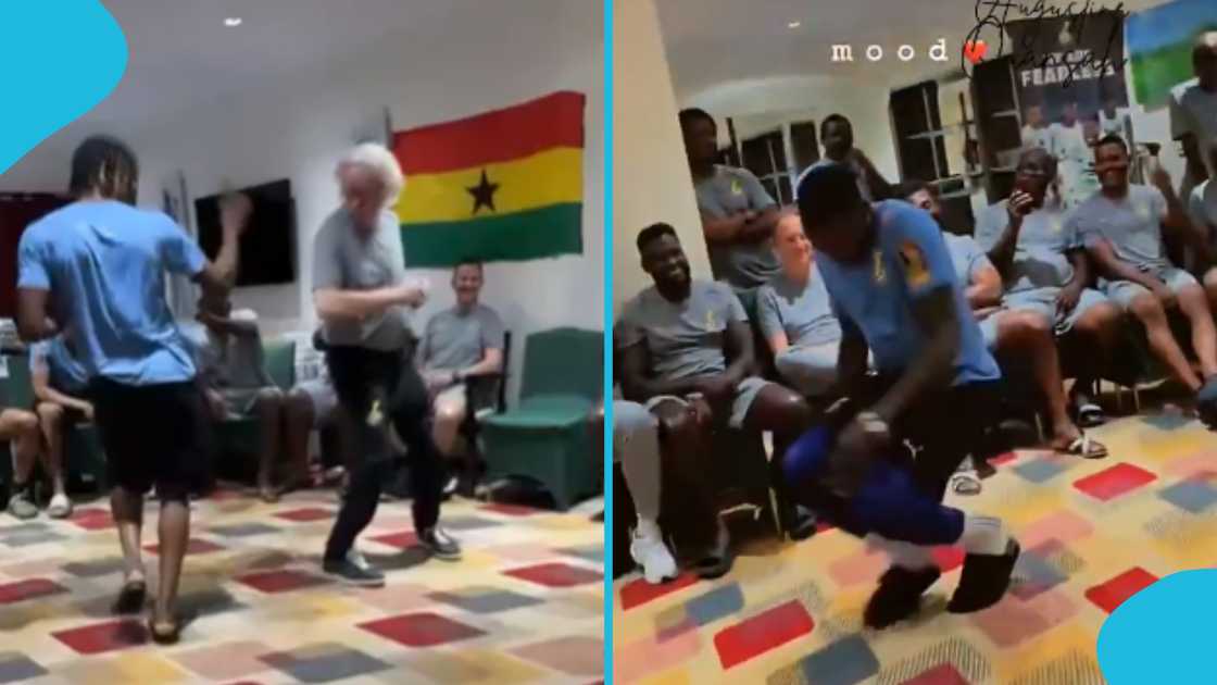 Winfried Schafer and Benjamin Asare Show Off Hilarious Dance Moves During Black Stars Initiation Winfried Schafer and Benjamin Asare Show Off Hilarious Dance Moves During Black Stars Initiation