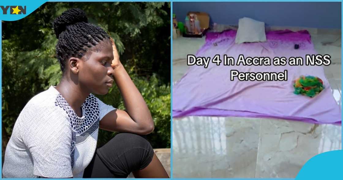 Photo of a young lady looking and the room of an NSS personnel.