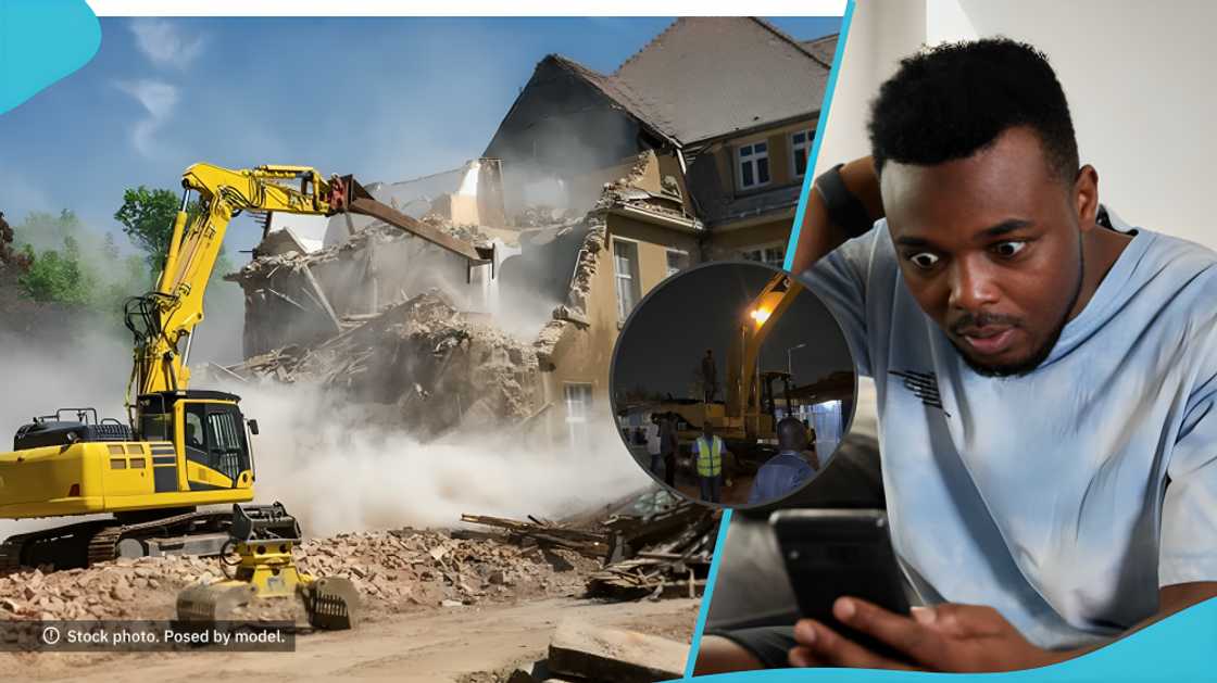 Shukura, Accra suburb, building demolition, property owner, civic responsibility, dangerous building, patriotism, local news, community safety