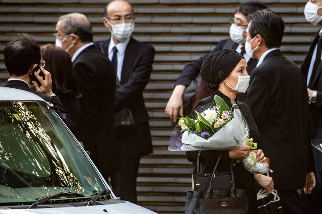 A private funeral is being held for Abe in Tokyo A private funeral is being held for Abe in Tokyo