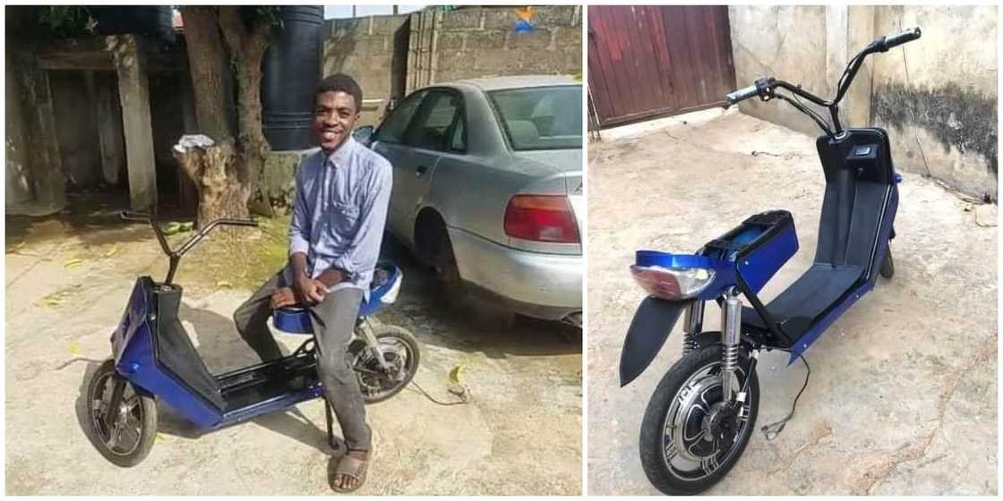 Katsina University graduate builds bike that runs on electricity Katsina University graduate builds bike that runs on electricity