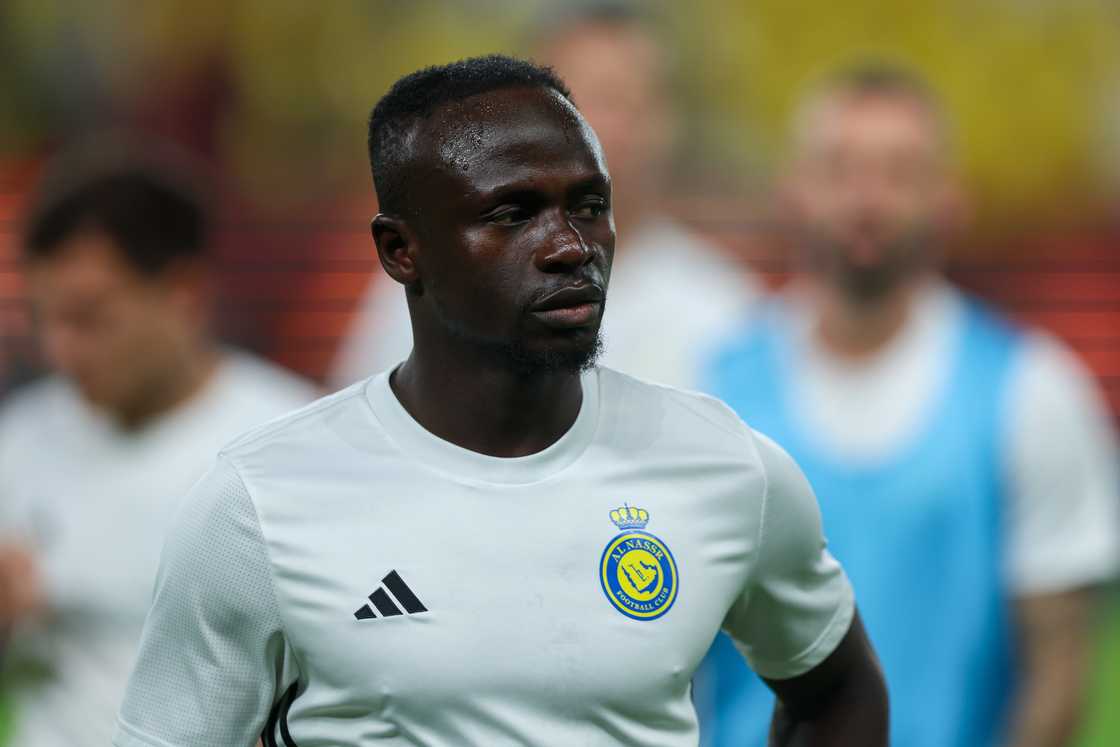Sadio Mane of Al Nassr warming up before the Saudi Pro League match Sadio Mane of Al Nassr warming up before the Saudi Pro League match