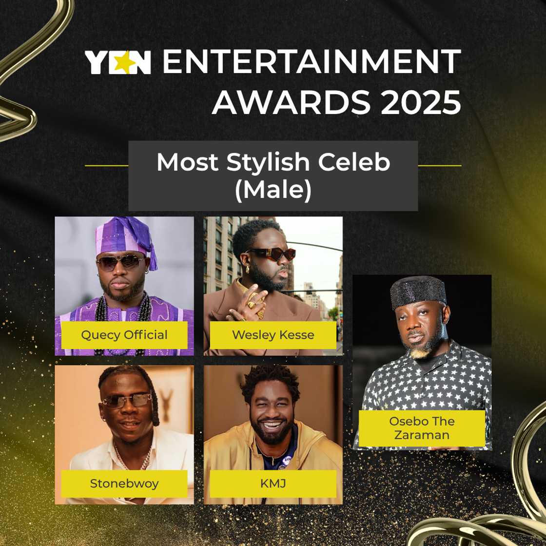 KMJ, 2025 YEN Entertainment Awards, Quecy Official, Wesley Kesse, Stonebwoy, Osebo The Zaraman, Most Stylish Male Celeb, YEN Awards KMJ, 2025 YEN Entertainment Awards, Quecy Official, Wesley Kesse, Stonebwoy, Osebo The Zaraman, Most Stylish Male Celeb, YEN Awards
